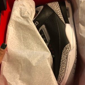 Jordan 3’s black cement